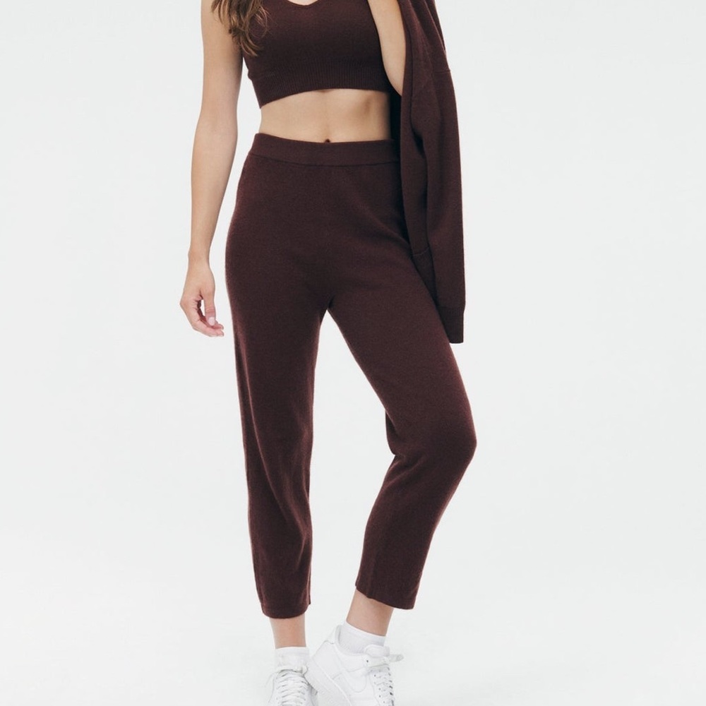 Naadam cashmere cropped pants size XXS NWT